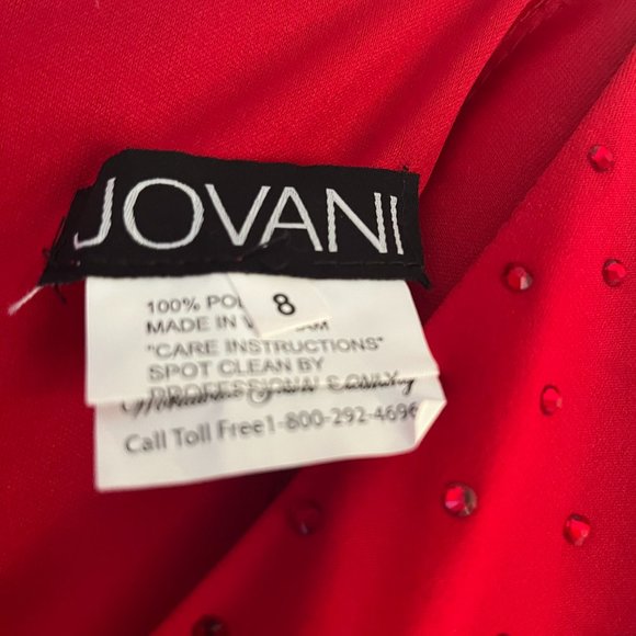 New Jovani dress covered with rubies - Picture 6 of 7